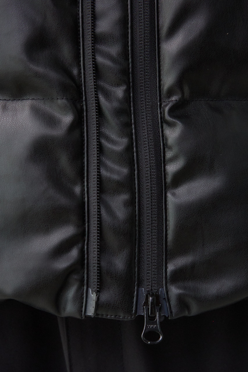 B-HEAT合皮オーウェンストレッチ中綿ベスト BLK S-M