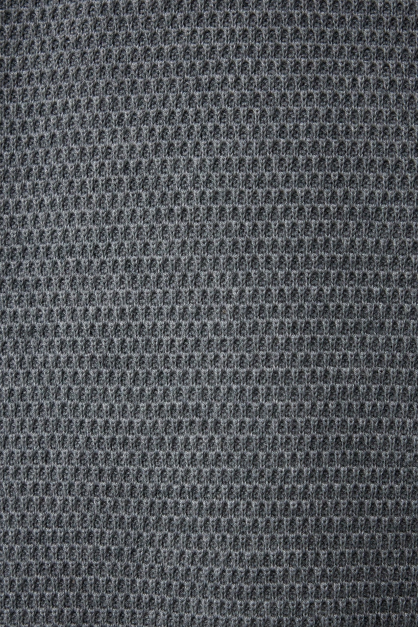 ハニカムベーシッククルーネックニット GRY M