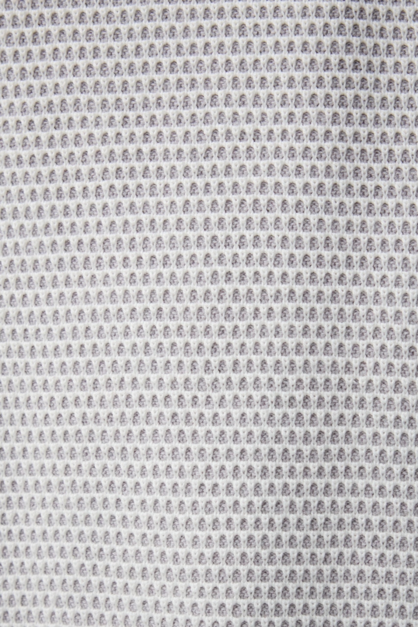 ハニカムベーシッククルーネックニット WHT L