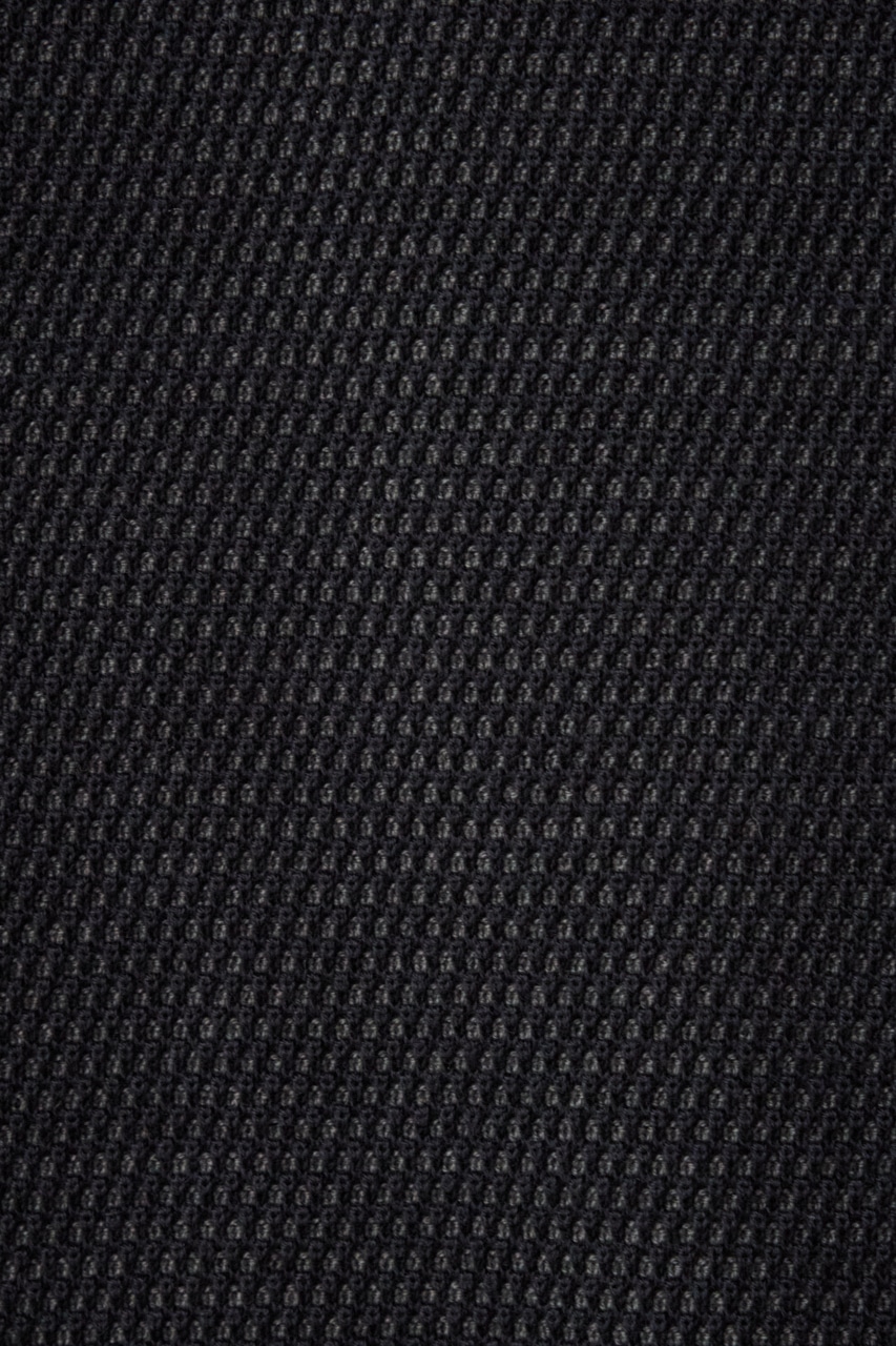 ハニカムタートルネックニット BLK L