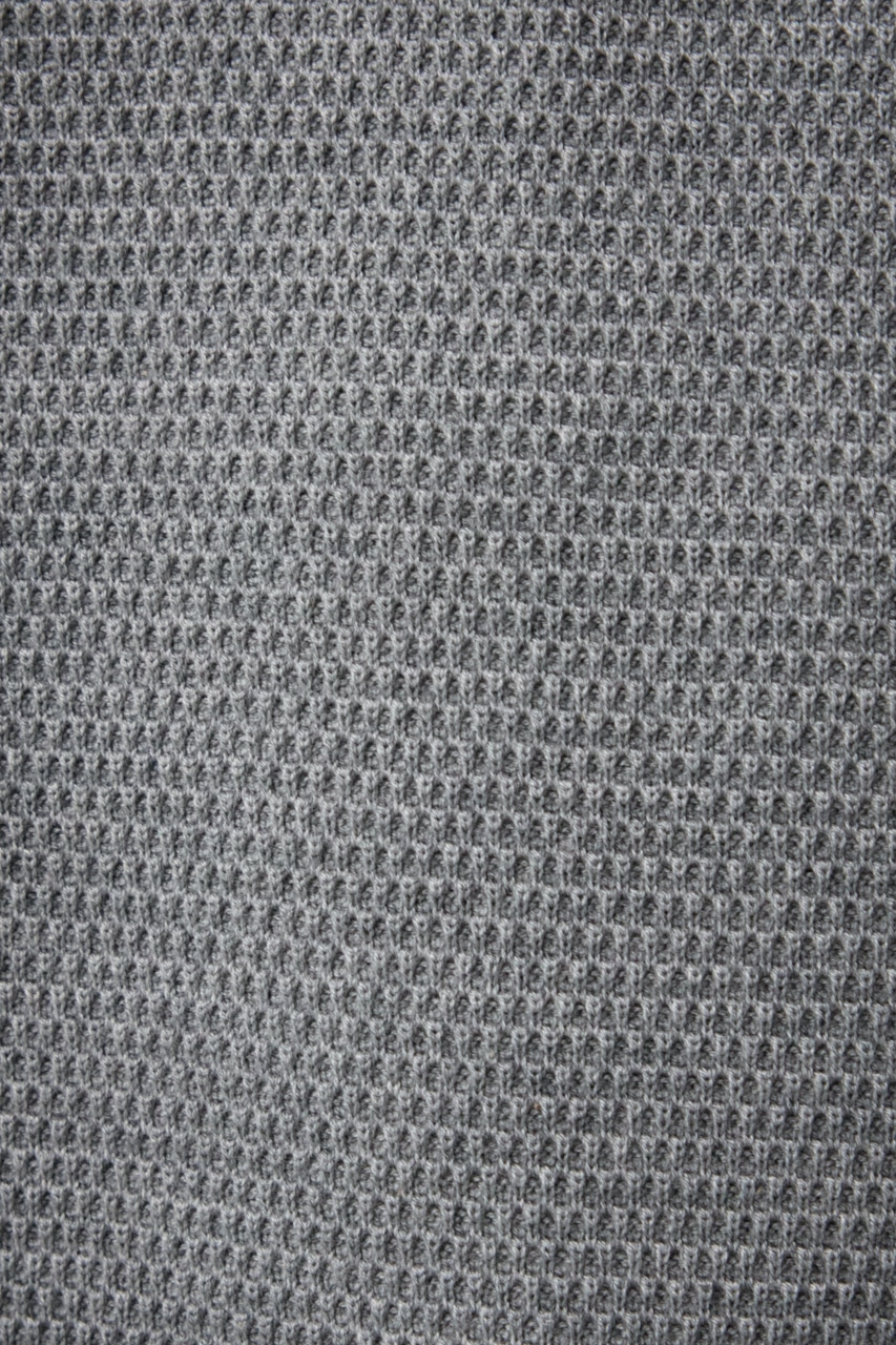 ハニカムタートルネックニット GRY M