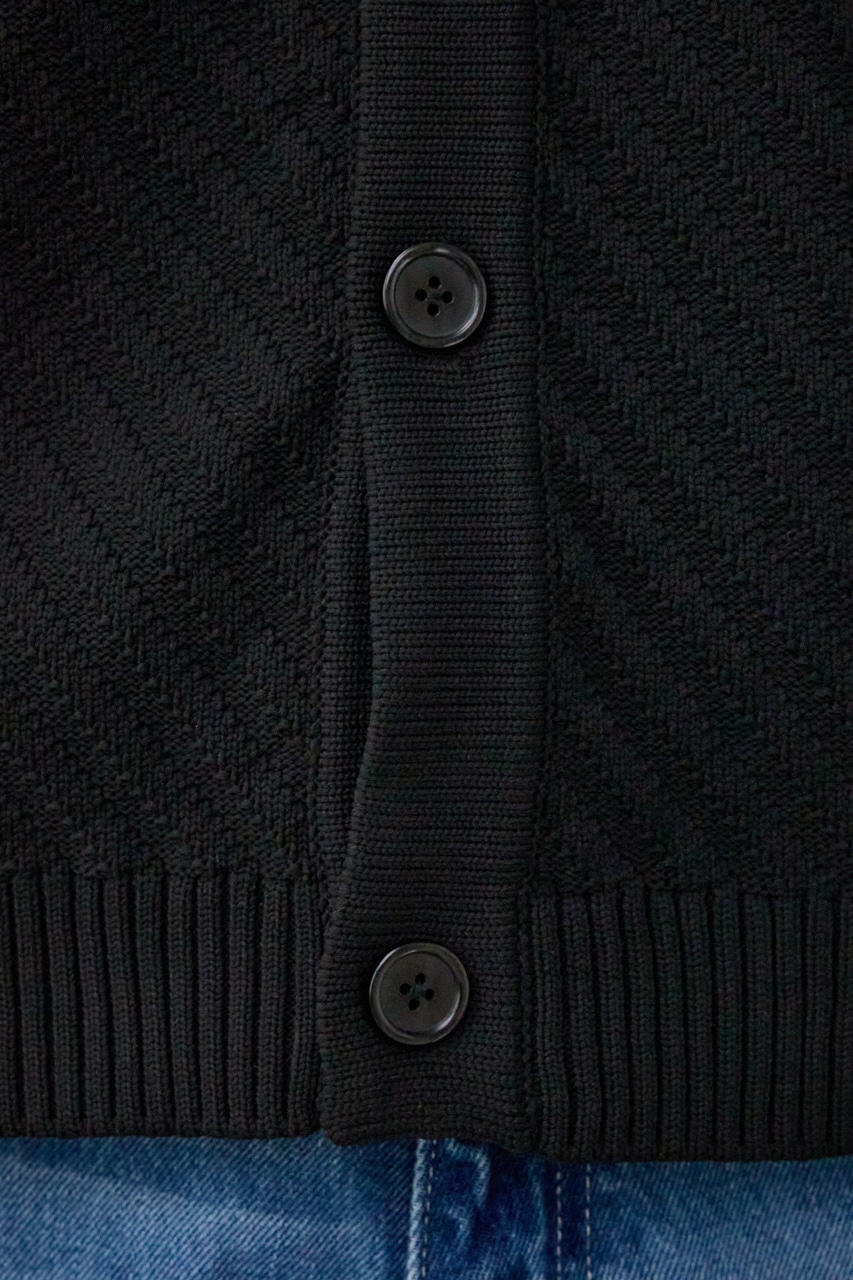 バイヤスセットカーディガン BLK FREE