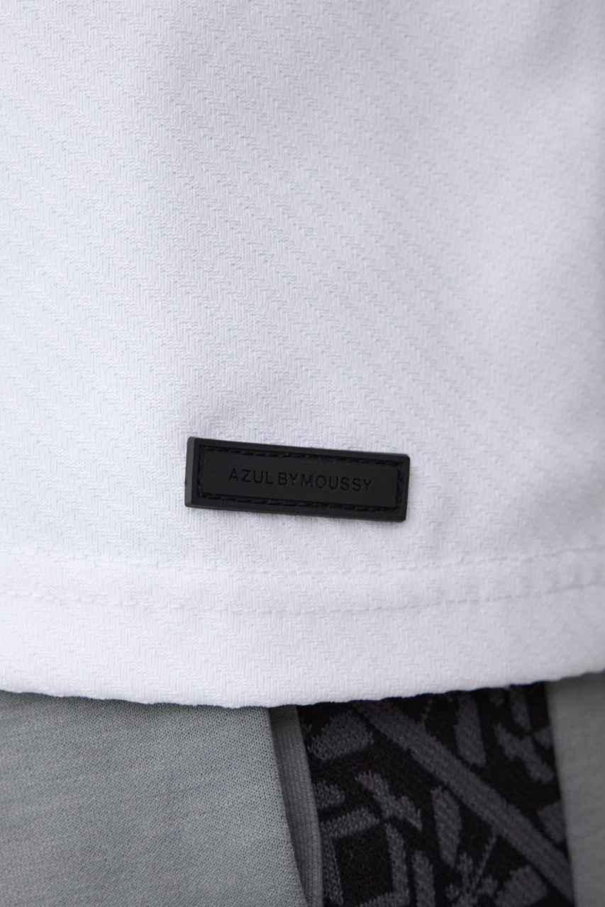 スウィッチングリンクスジャガードTシャツ WHT M