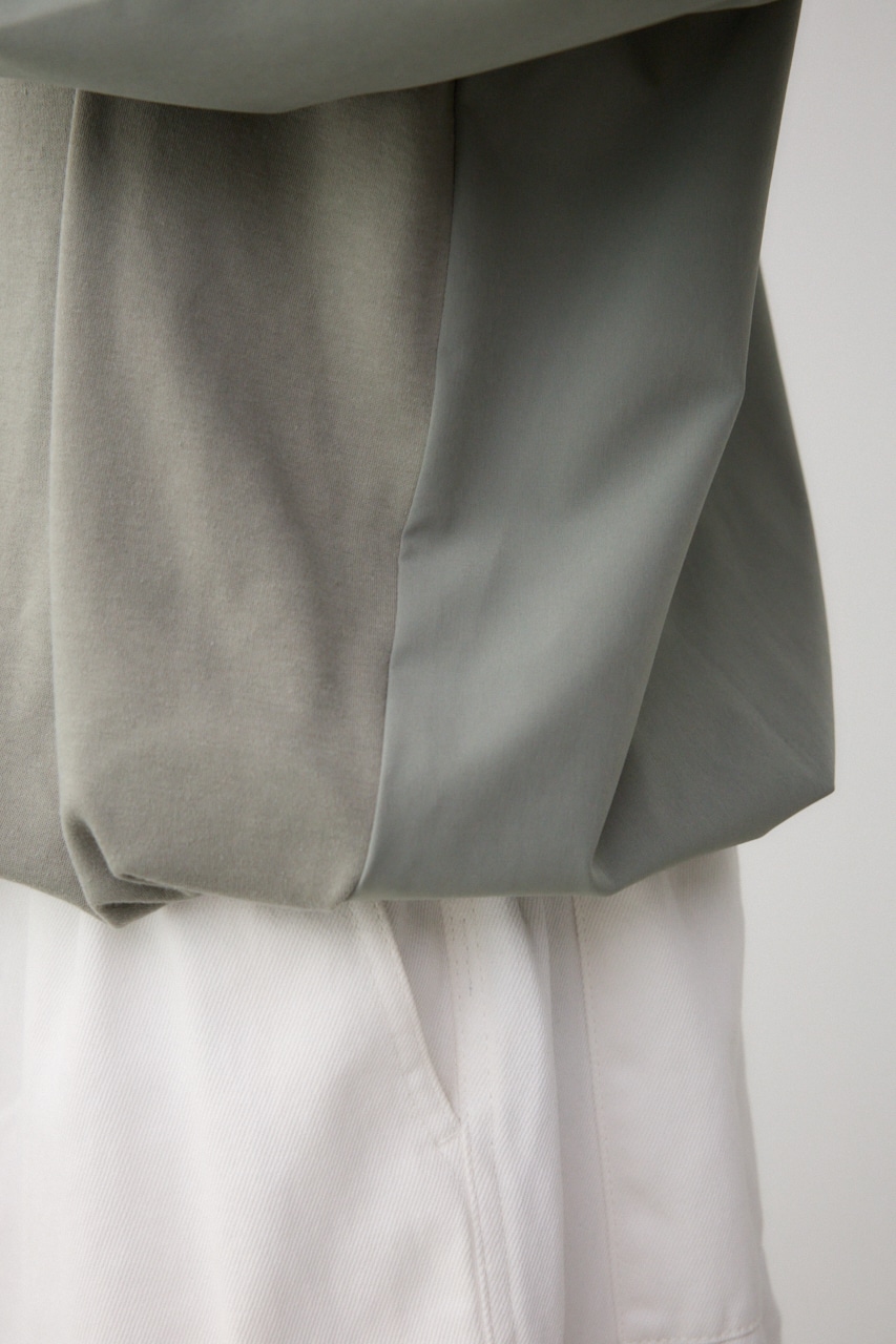 異素材ドッキング刺繍トップス L/KHA FREE