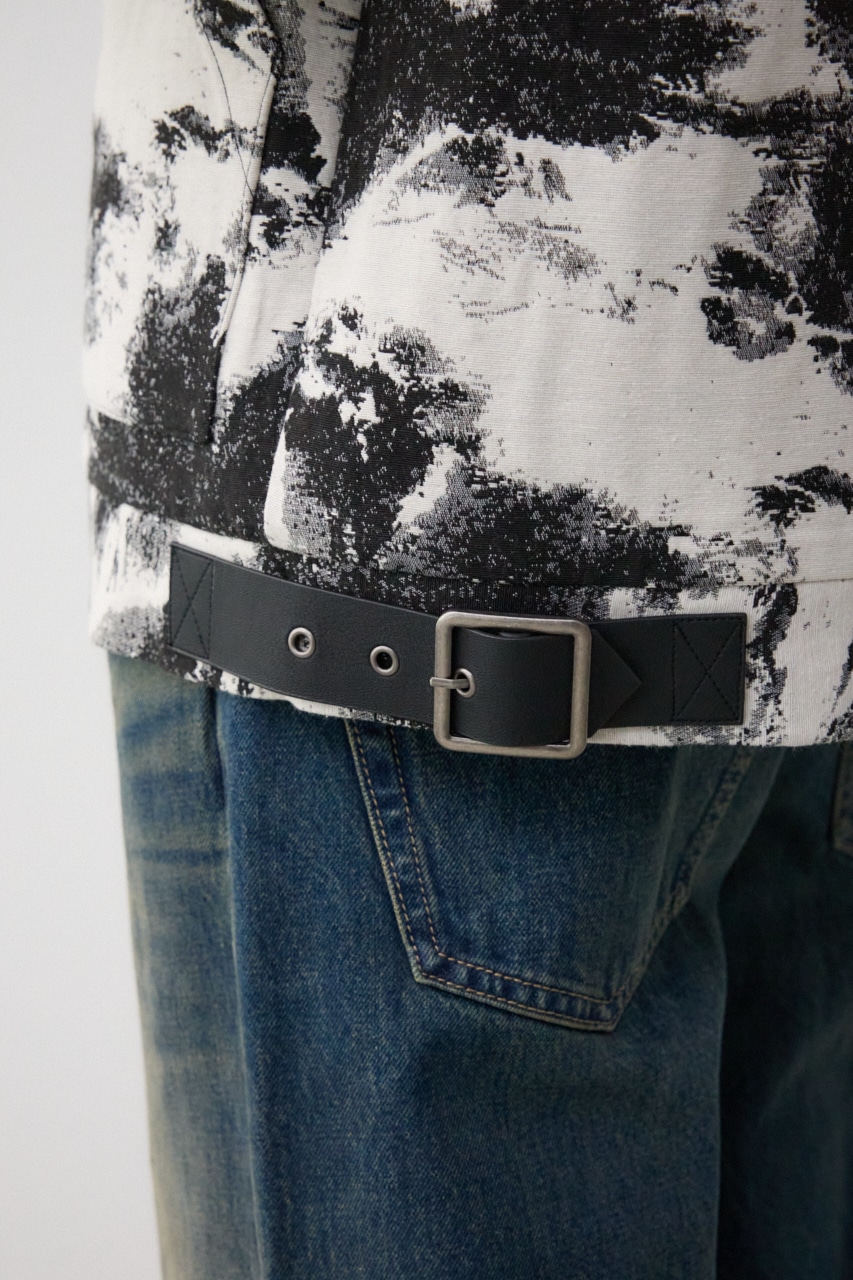 ジャガードジップシャウター 柄WHT FREE