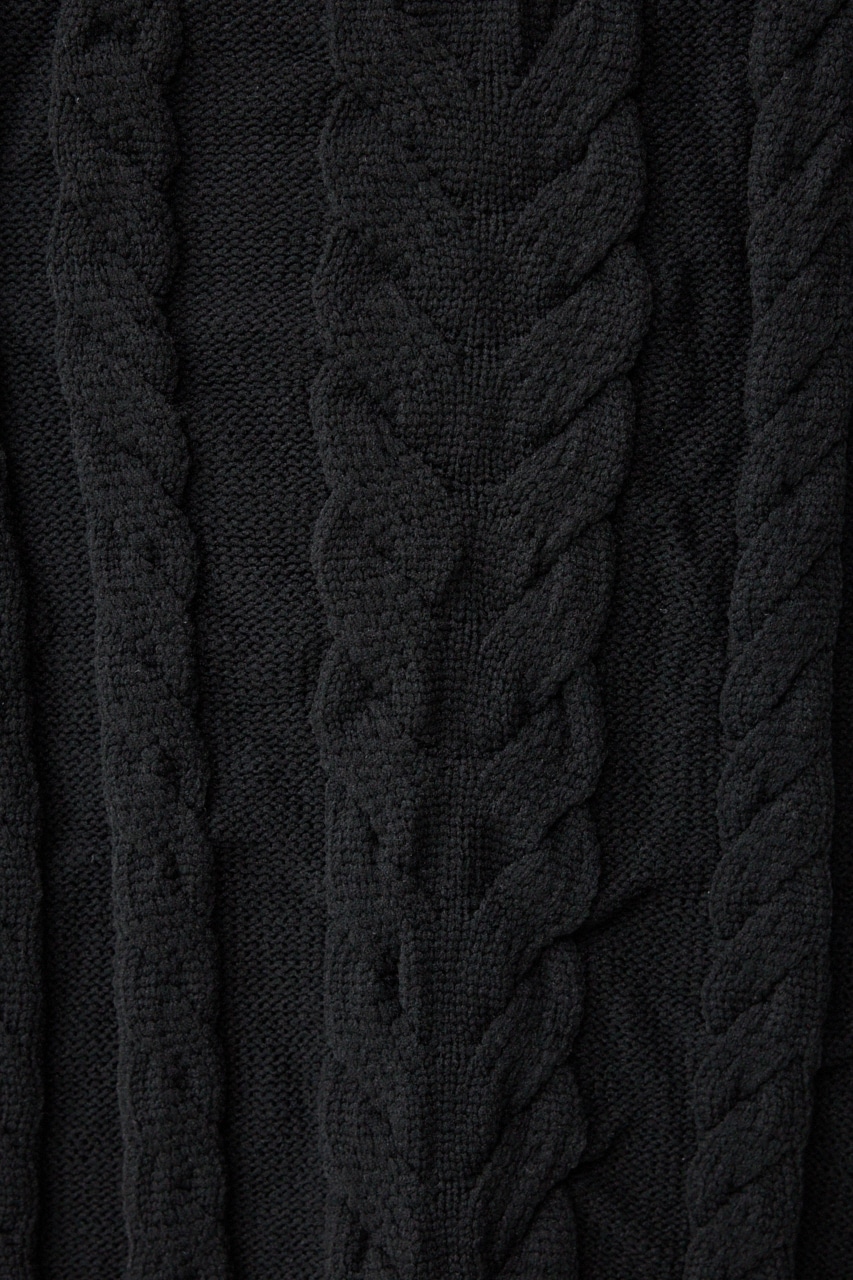 スウィッチングコンビネーションニット BLK FREE