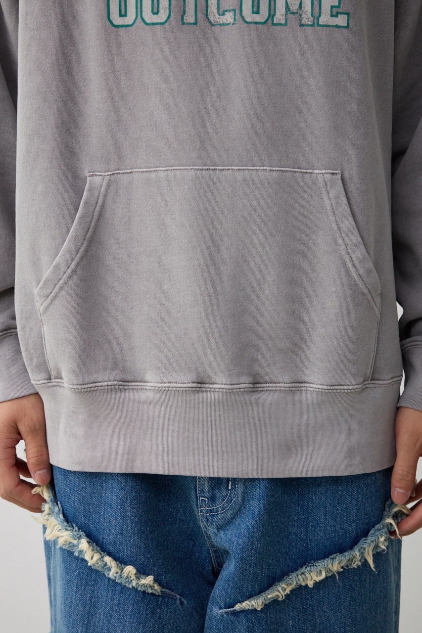 ピグメントフーディースウェット L/GRY FREE