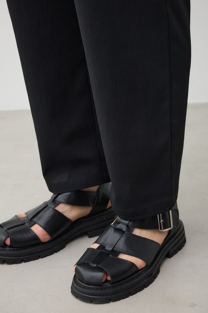 リラックスシルエットパンツ BLK FREE