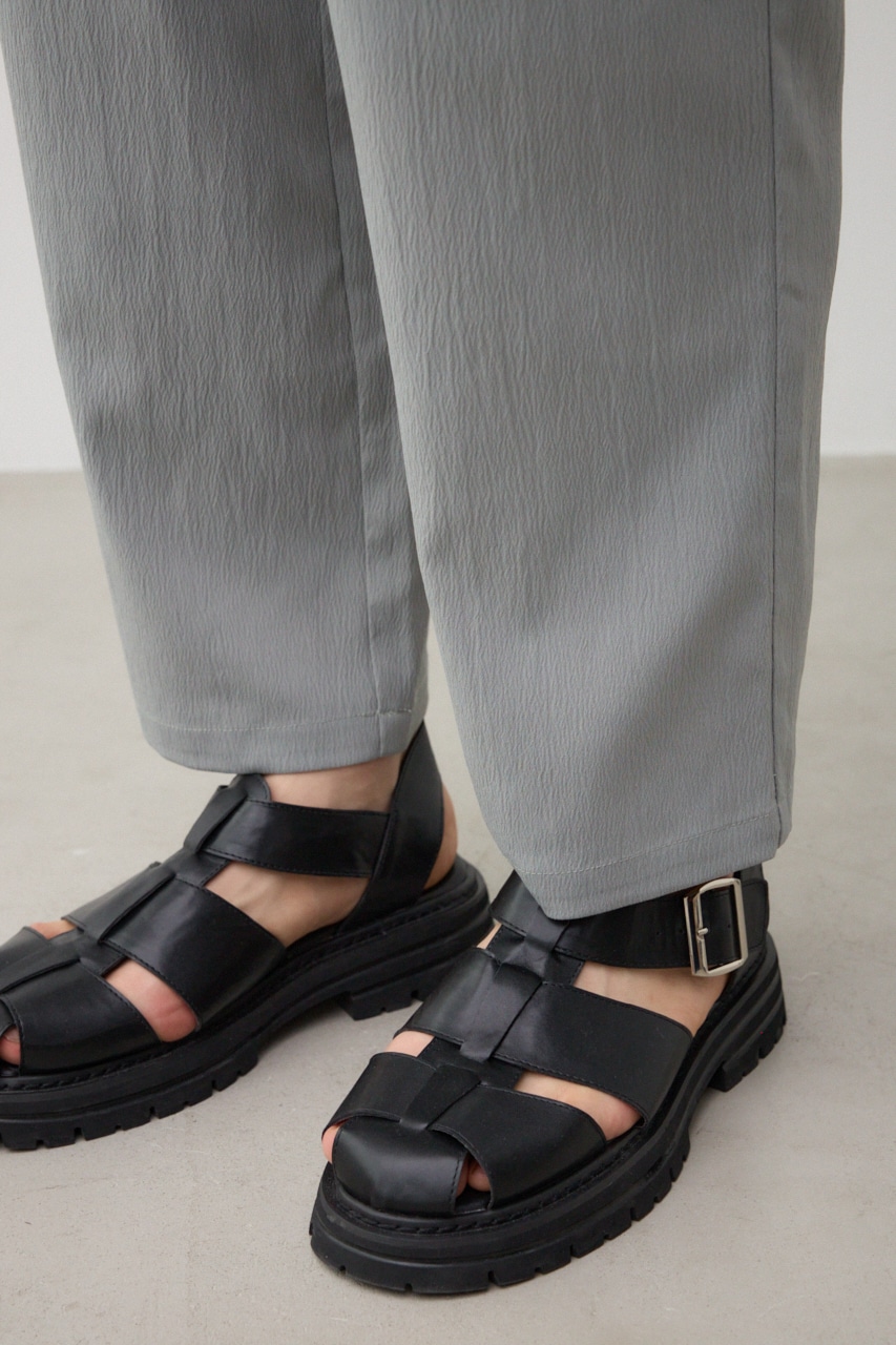 リラックスシルエットパンツ L/GRY FREE