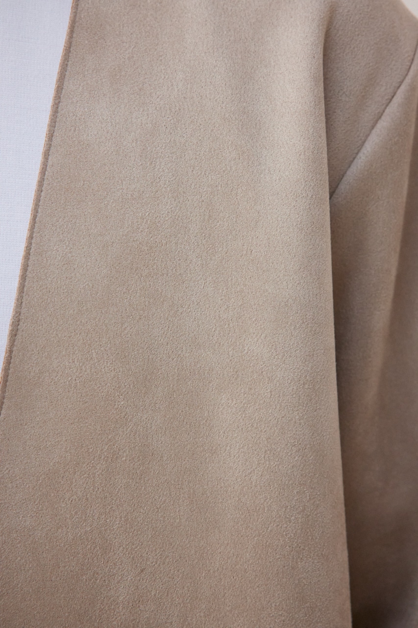 プリマベーラフェイクスウェードトッパー BEG M