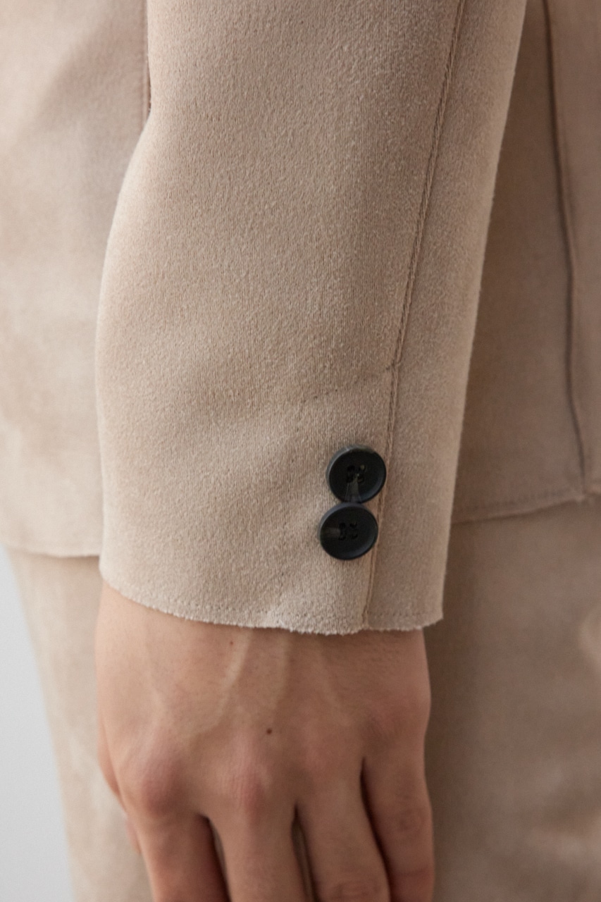 プリマベーラフェイクスウェードジャケット BEG M