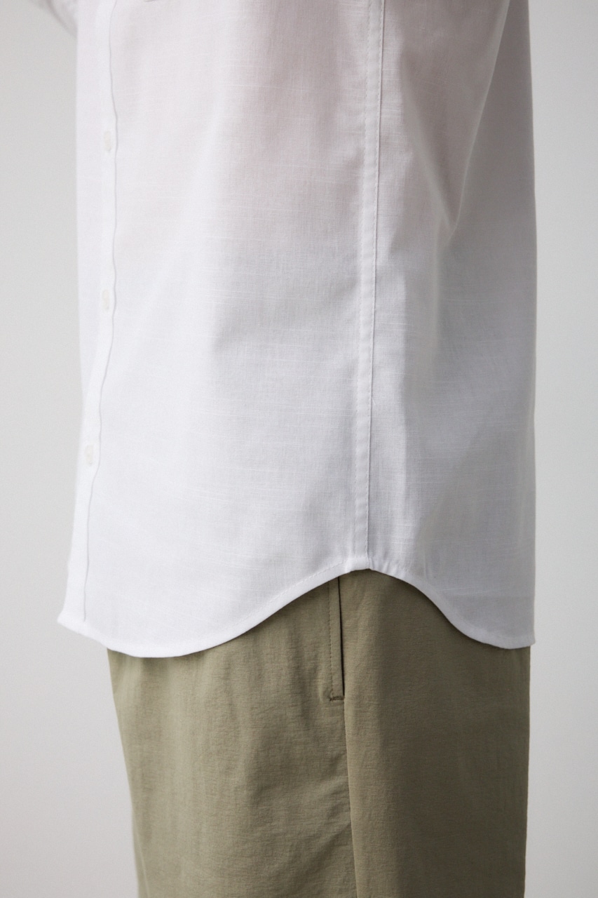 テックリネン7分袖シャツ WHT M