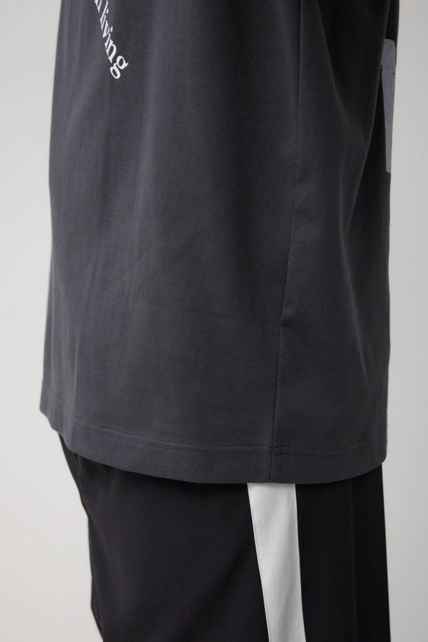 ツーフィンガーフォトTEE L/BLK FREE