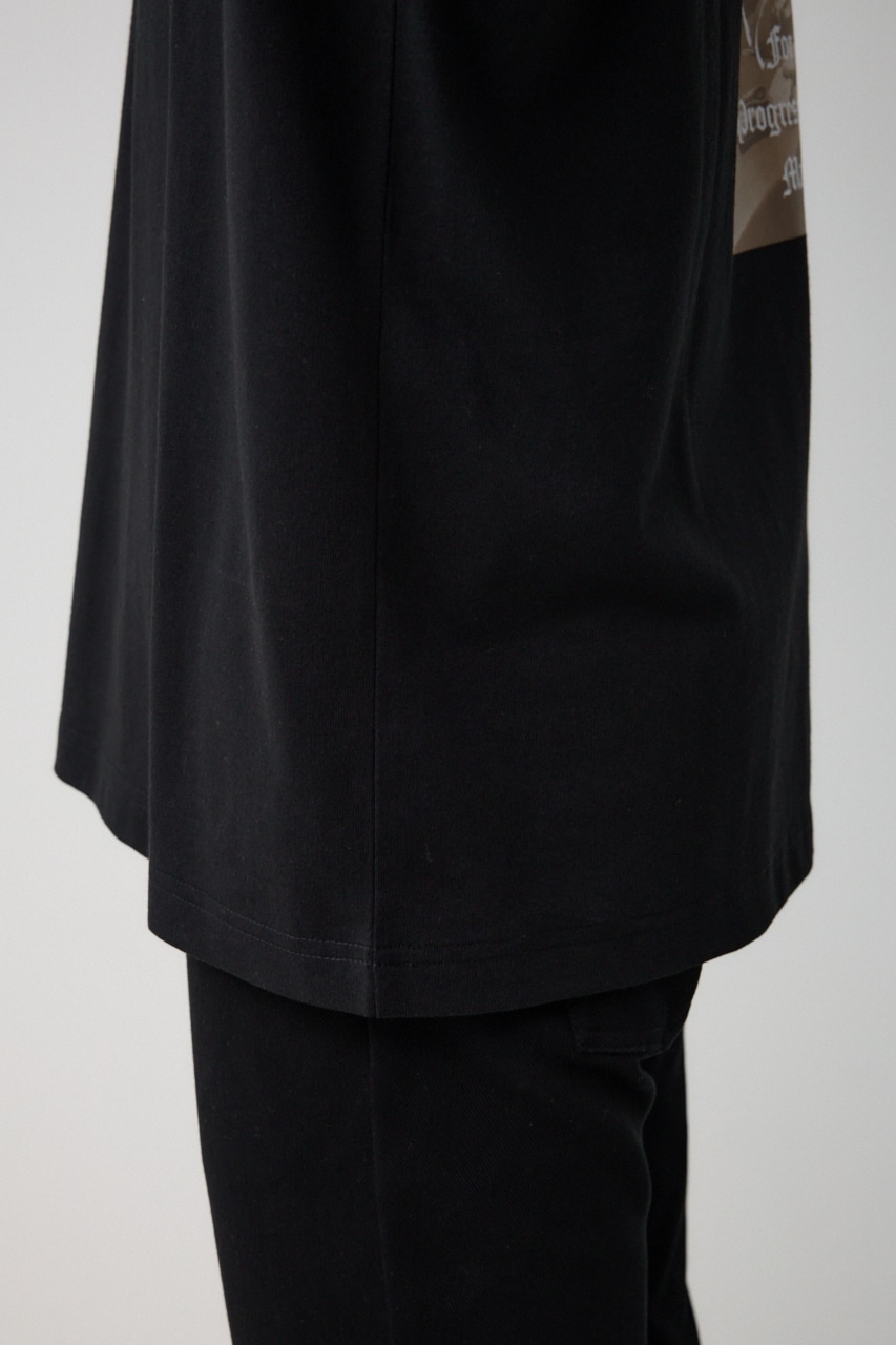 スリーフォトバックTEE BLK S