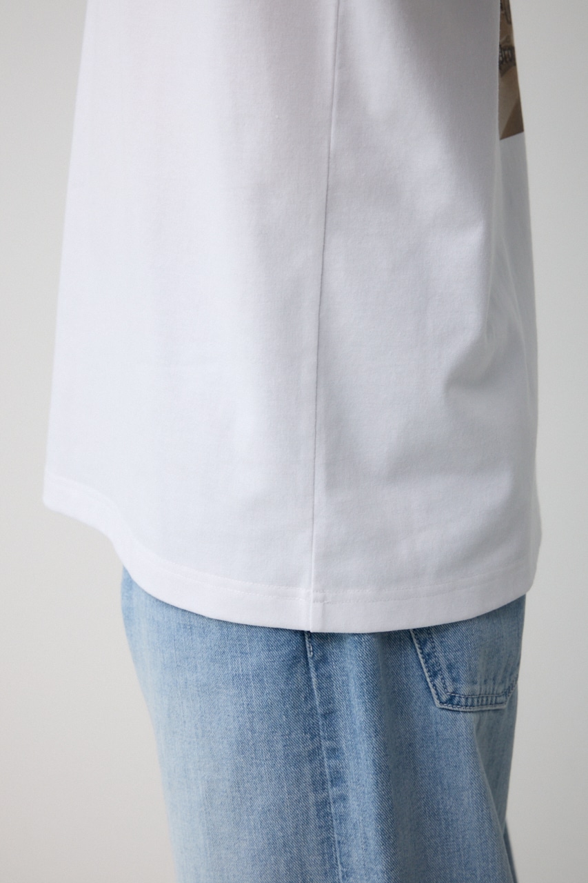 スリーフォトバックTEE WHT S