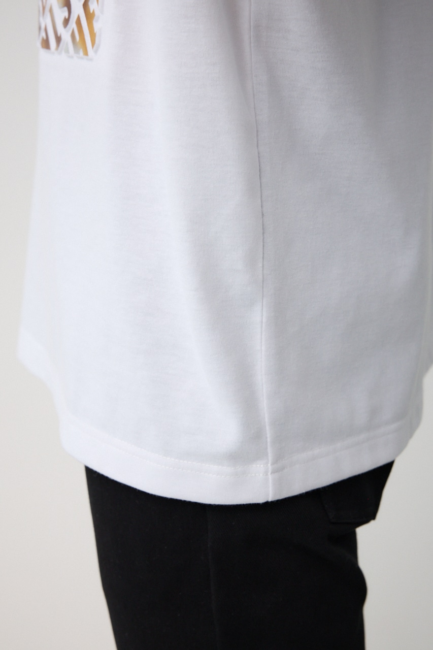 ブロンズエンボス半袖TEE WHT FREE