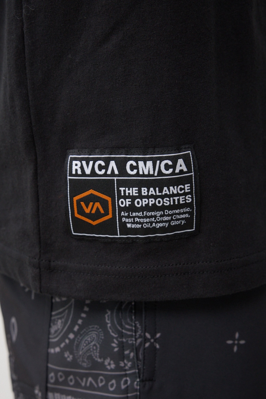 RVCA×AZUL バックフォトT L/BLK FREE