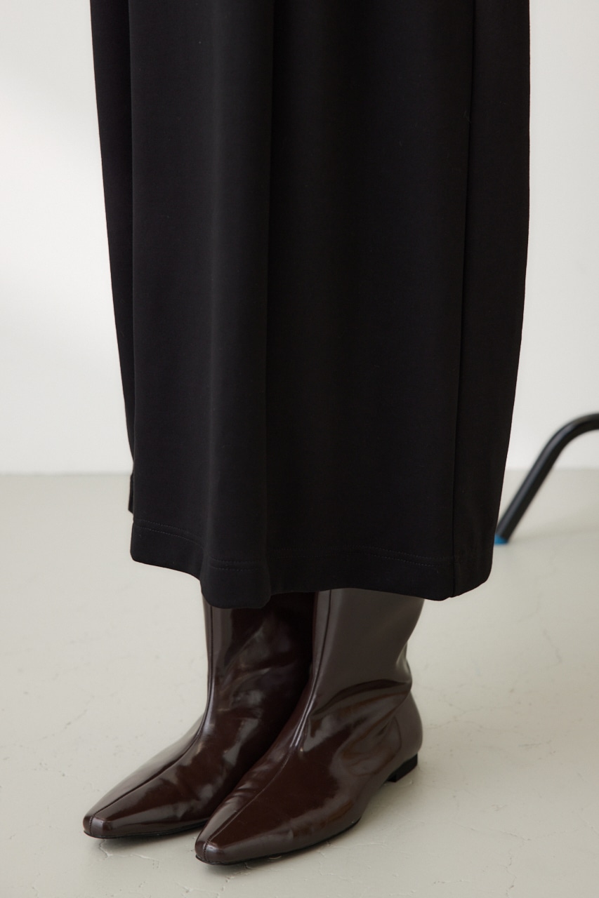 チュールスリーブドッキングワンピース BLK FREE