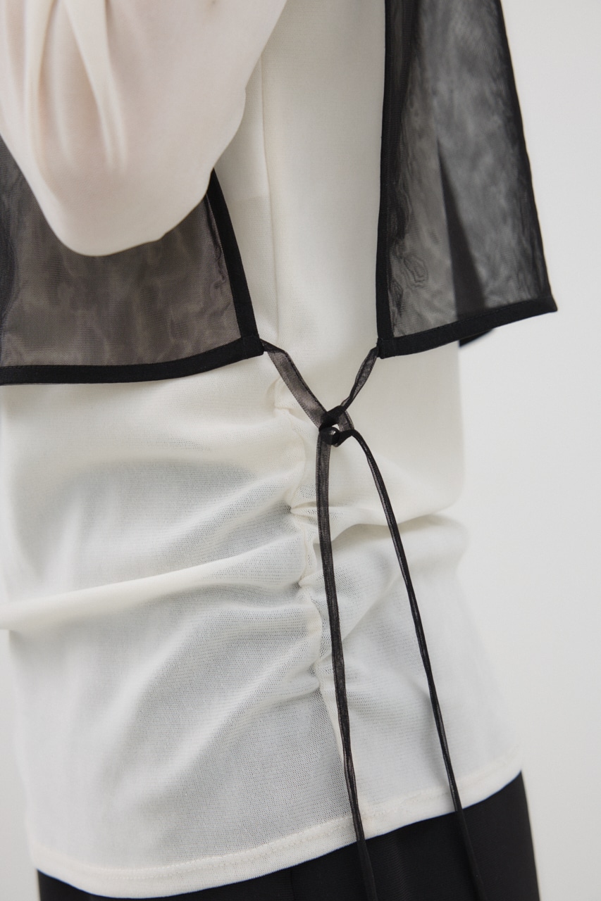 チュールモチーフベスト BLK FREE