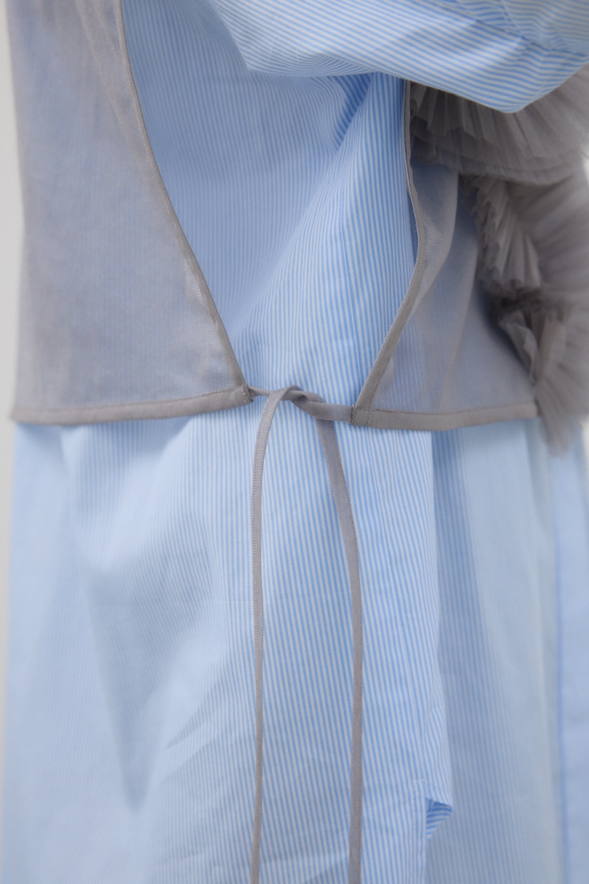 チュールモチーフベスト GRY FREE