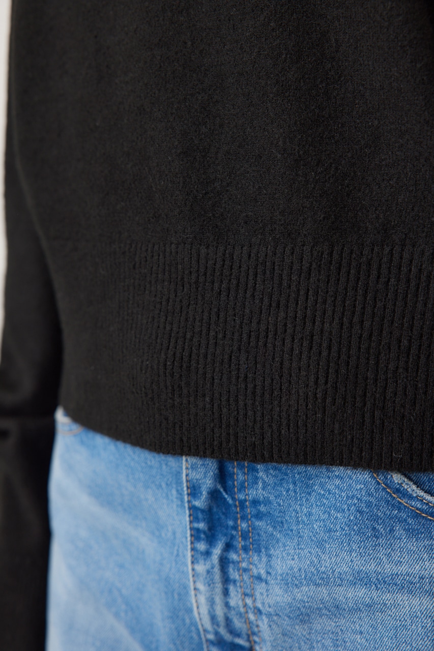 タックスリーブニット BLK FREE