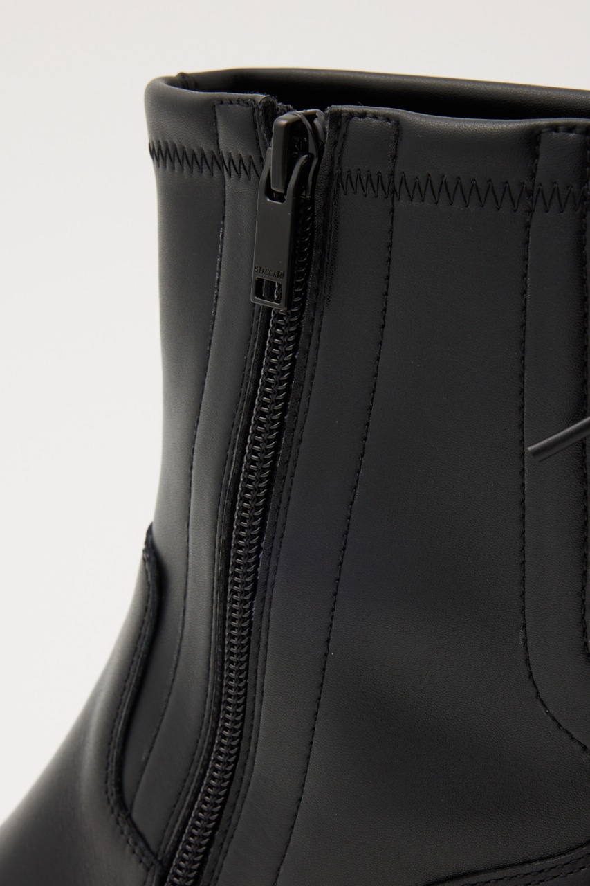 バックレースストレッチコンビブーツ BLK 24.5cm