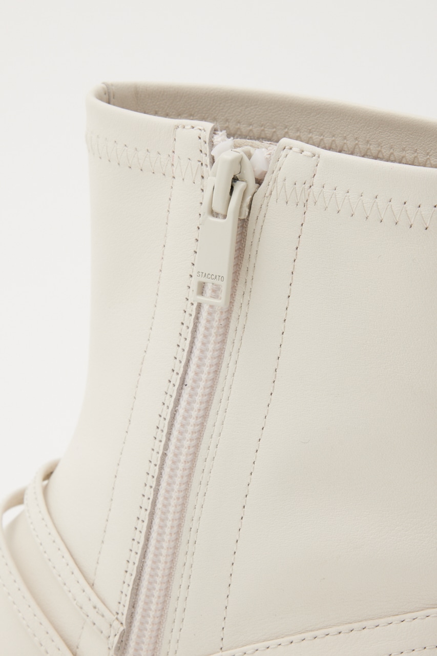 ドライビングリボンコンビストレッチブーツ WHT 23.5cm