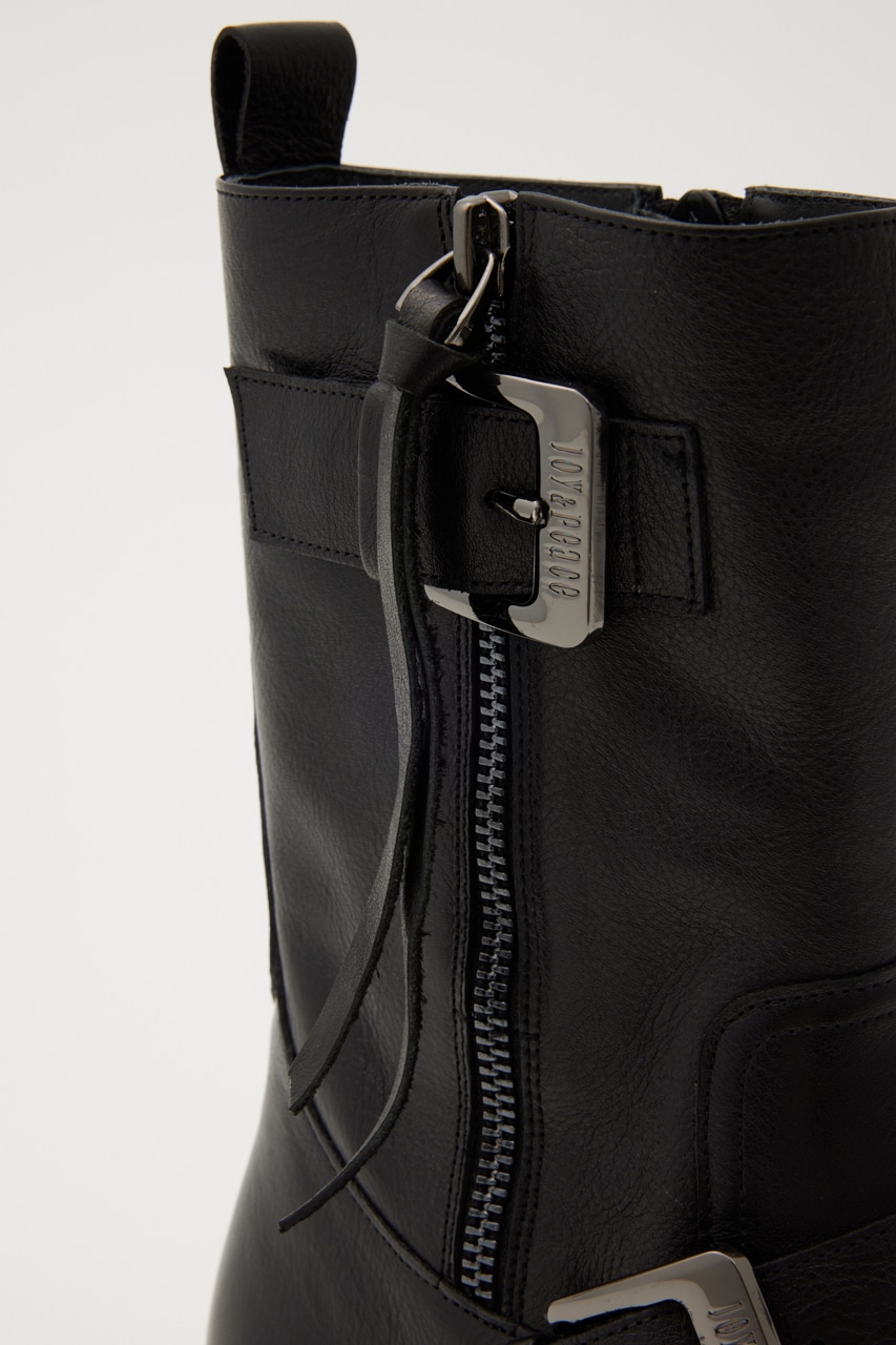 エンジニアライクミドルブーツ BLK 22.5cm