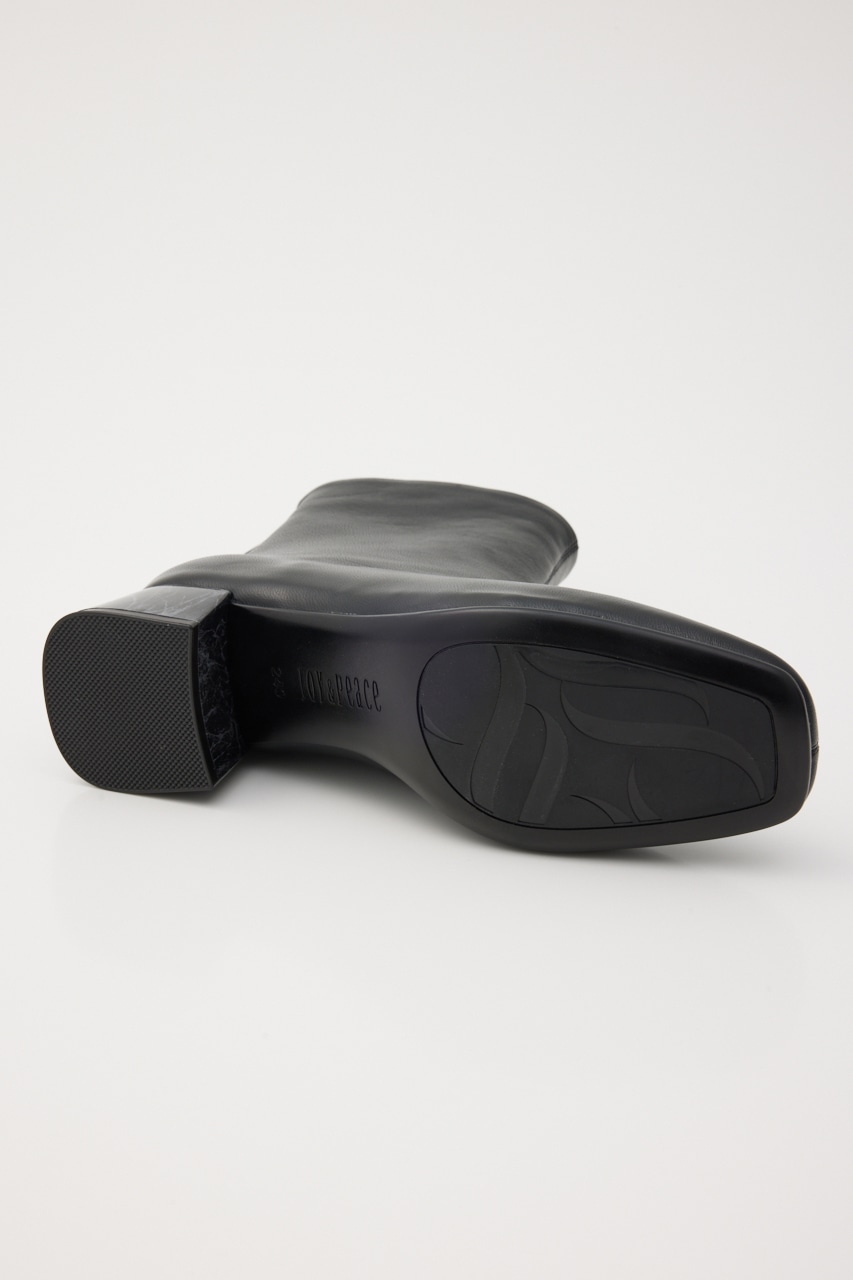 シエルマーブルヒールブーツ BLK 25.0cm