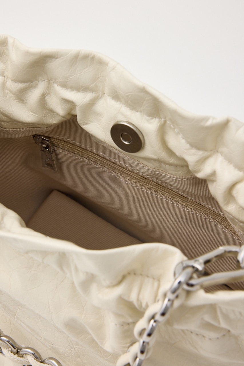 ミニマルバケットバッグ WHT FREE