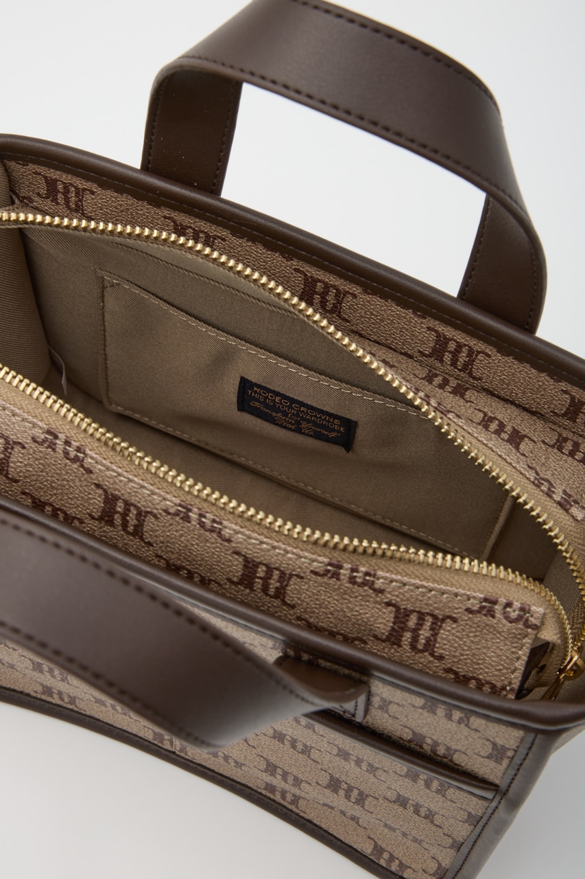 クラシック2WAYトート 柄BRN FREE