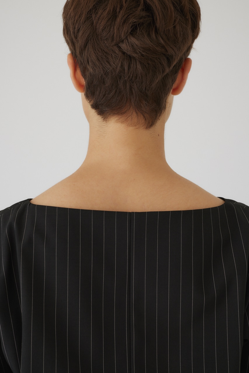 【LIMITED SALE】Shoulder volume scarf set BLK FREE