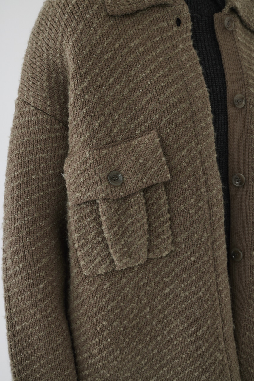 【美品】リムアーク Knit blouson ニットブルゾン RIM.ARK（リムアーク）の「Knit blouson ニットブルゾン