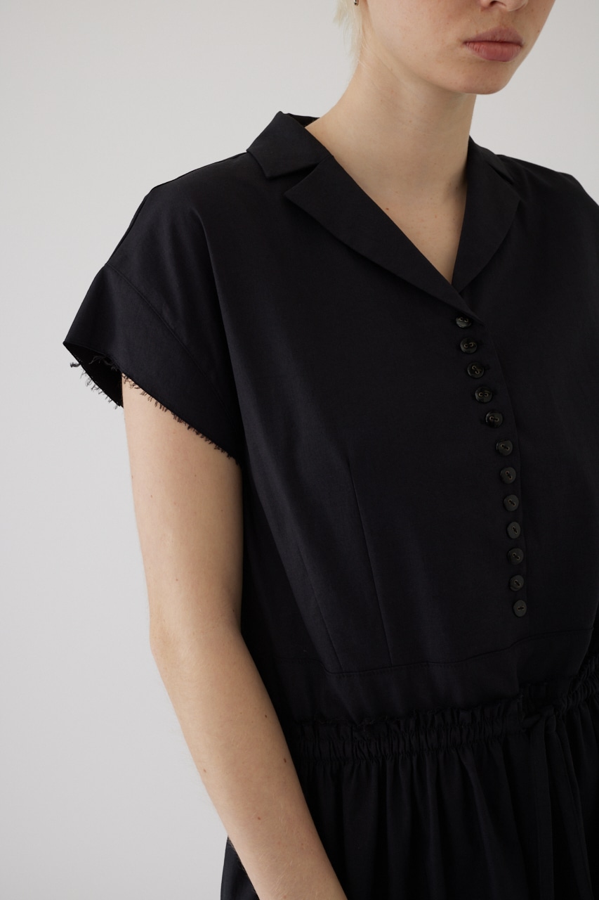 Waist narrow long dress BLK 36