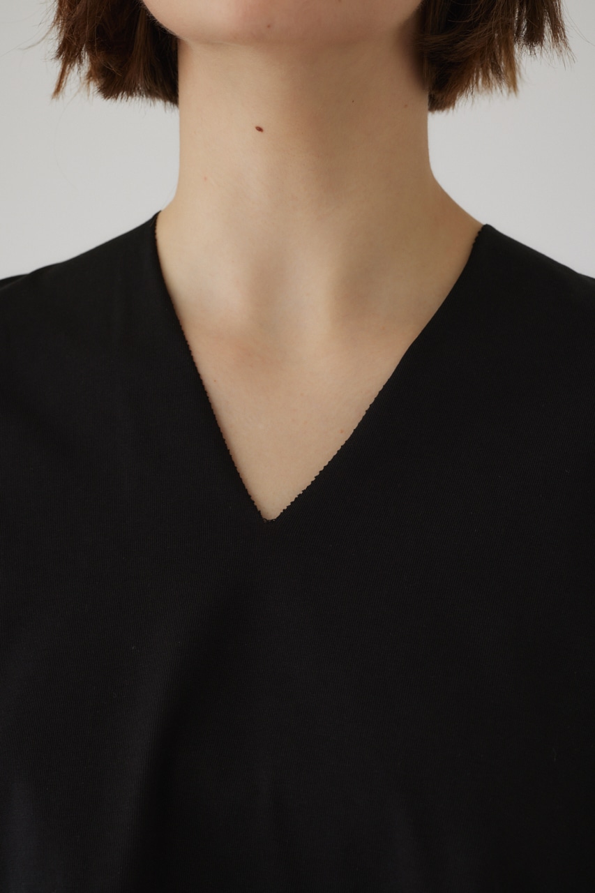 Oversized round T/SH BLK FREE