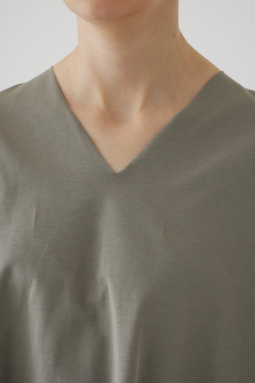 Oversized round T/SH L/GRY FREE