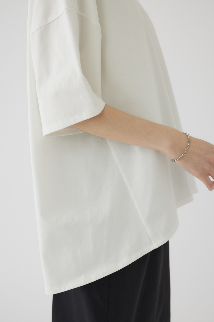 Oversized round T/SH WHT FREE