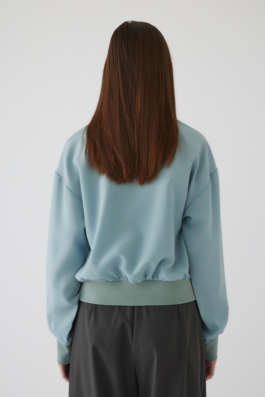 Similar color light blouson L/BLU FREE