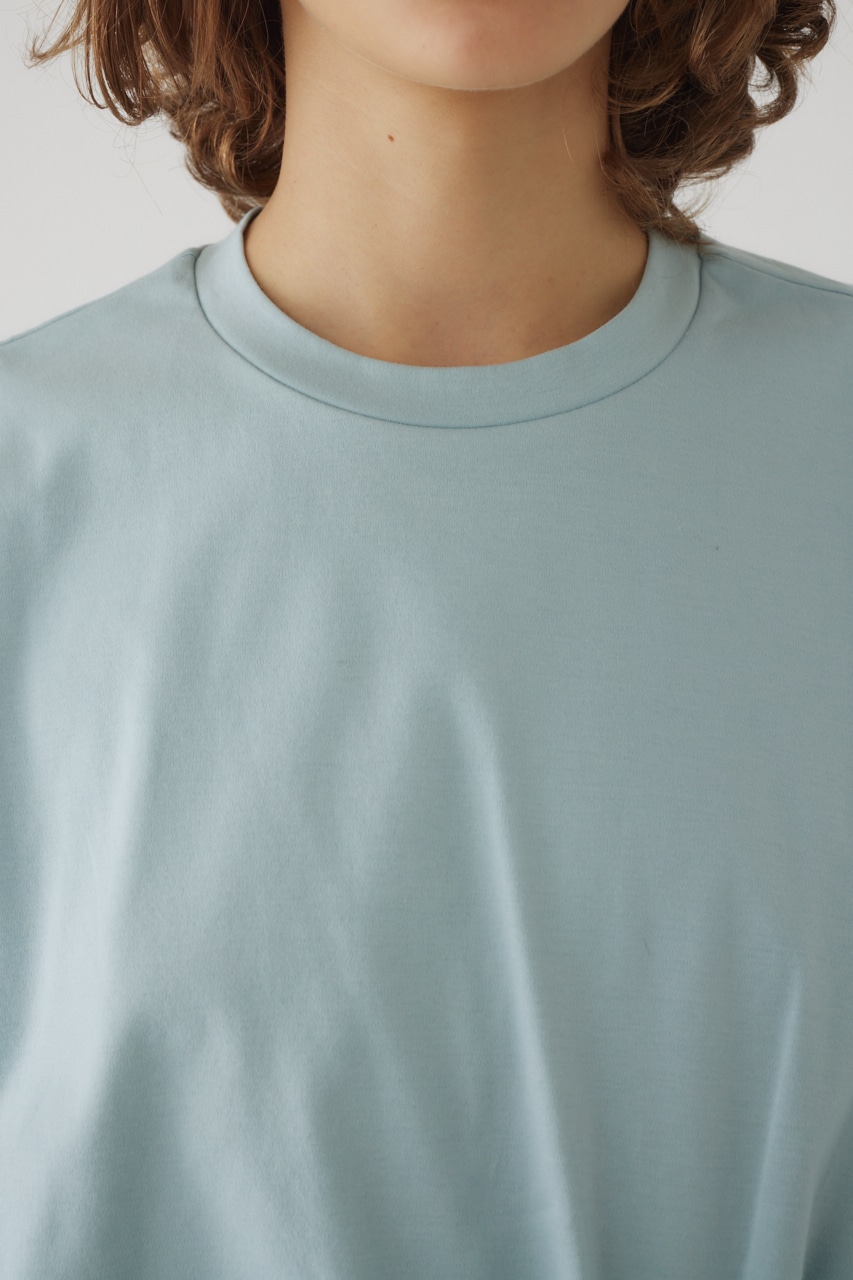 【LIMITED SALE】Front twist cut tops L/BLU FREE