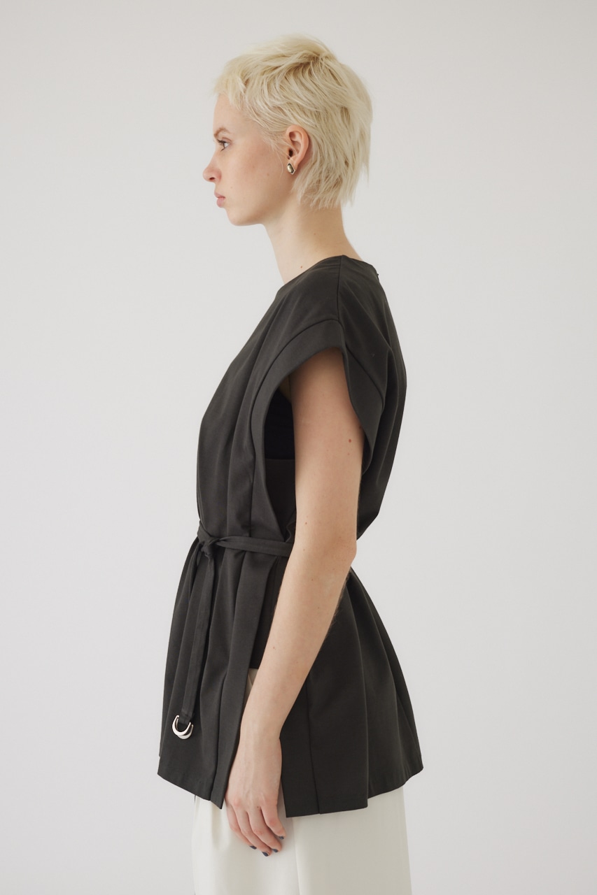 2way style big cut tops D/GRY FREE