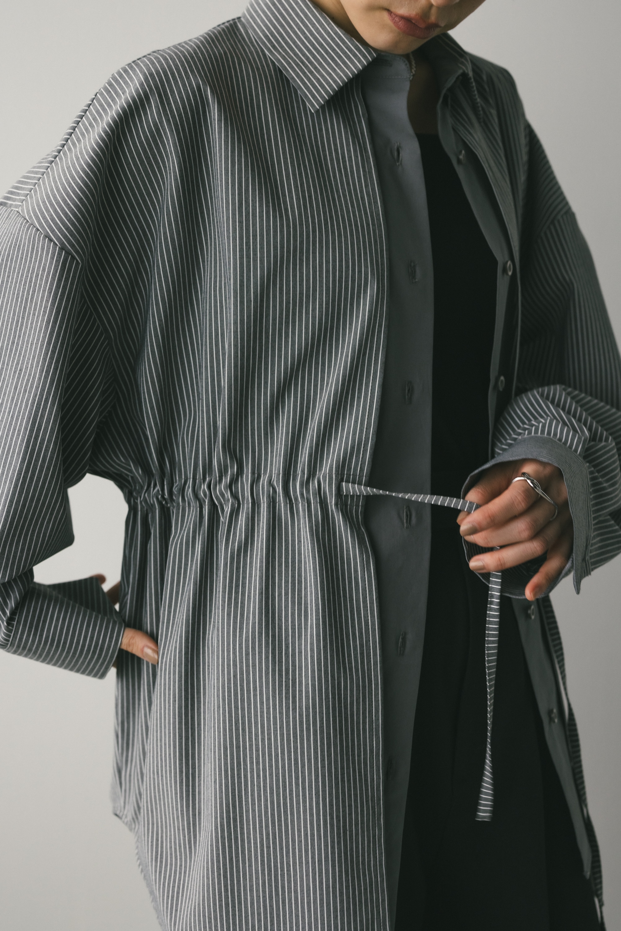 レイヤーコンビシャツ GRY FREE