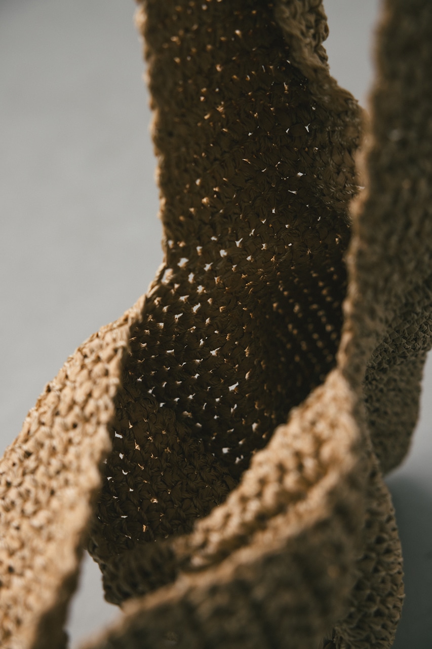 ペーパークロシェマルシェバッグ BEG FREE