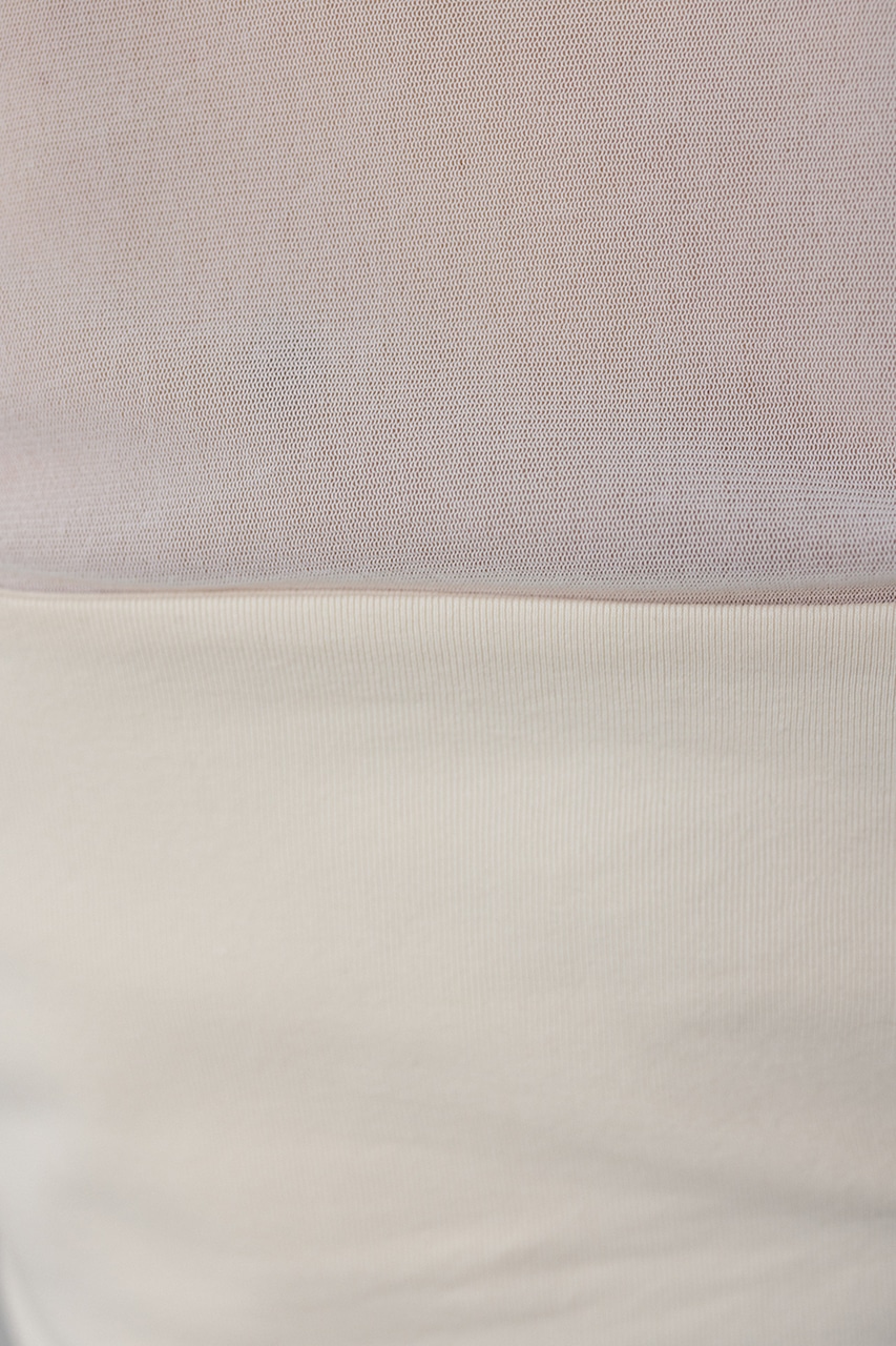 2ピーススクエアビスチェシアートップ WHT FREE