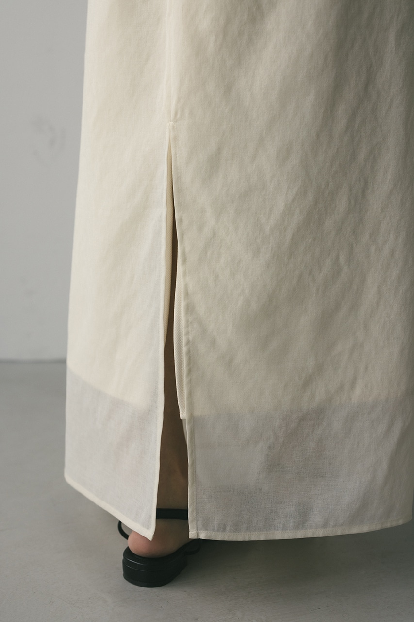 シアーレイヤードスカート IVOY M