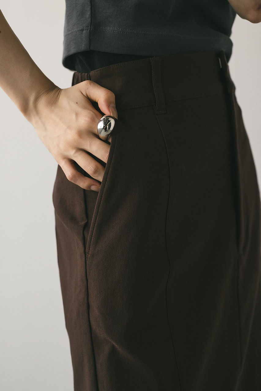 ハイストレッチタイトスカート BRN M