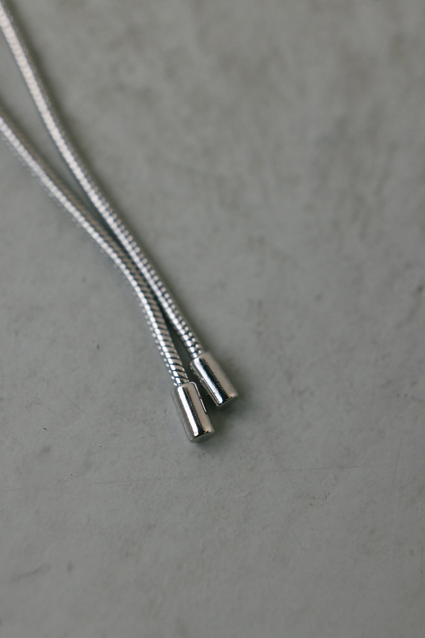 ドロップチョーカーロングネックレス SLV FREE