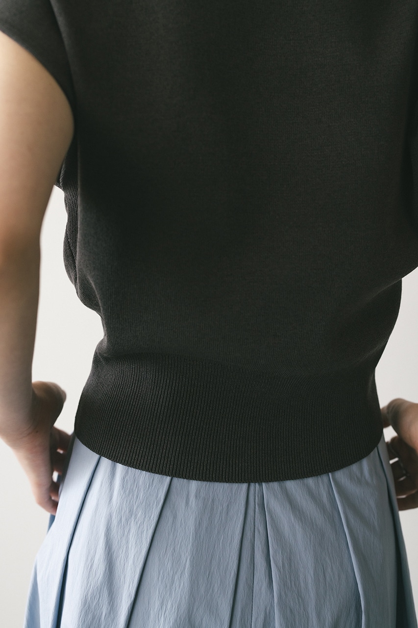 ショルダータックショートニット GRY FREE