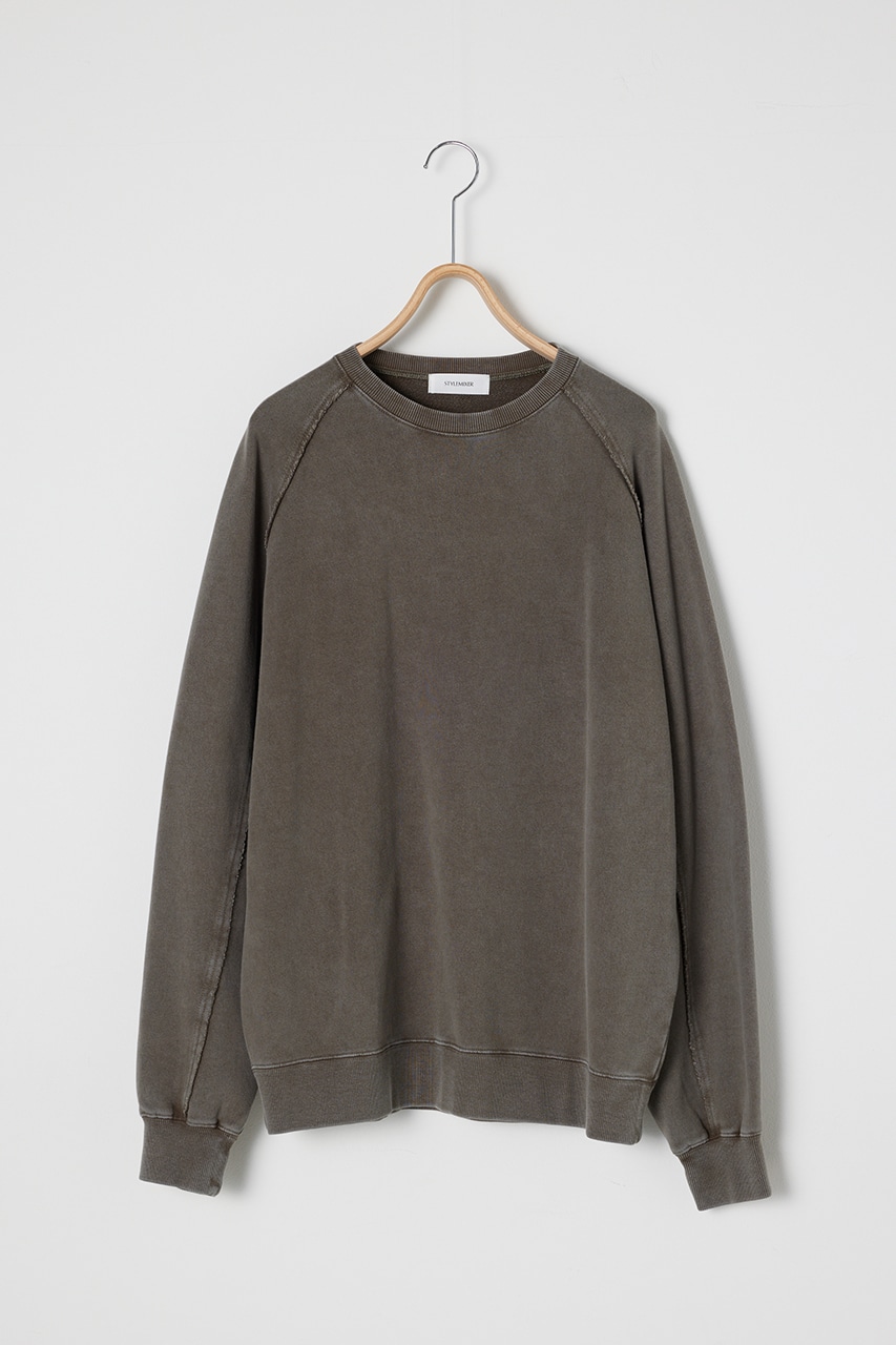 ピグメントクルーネックスウェット KHA M