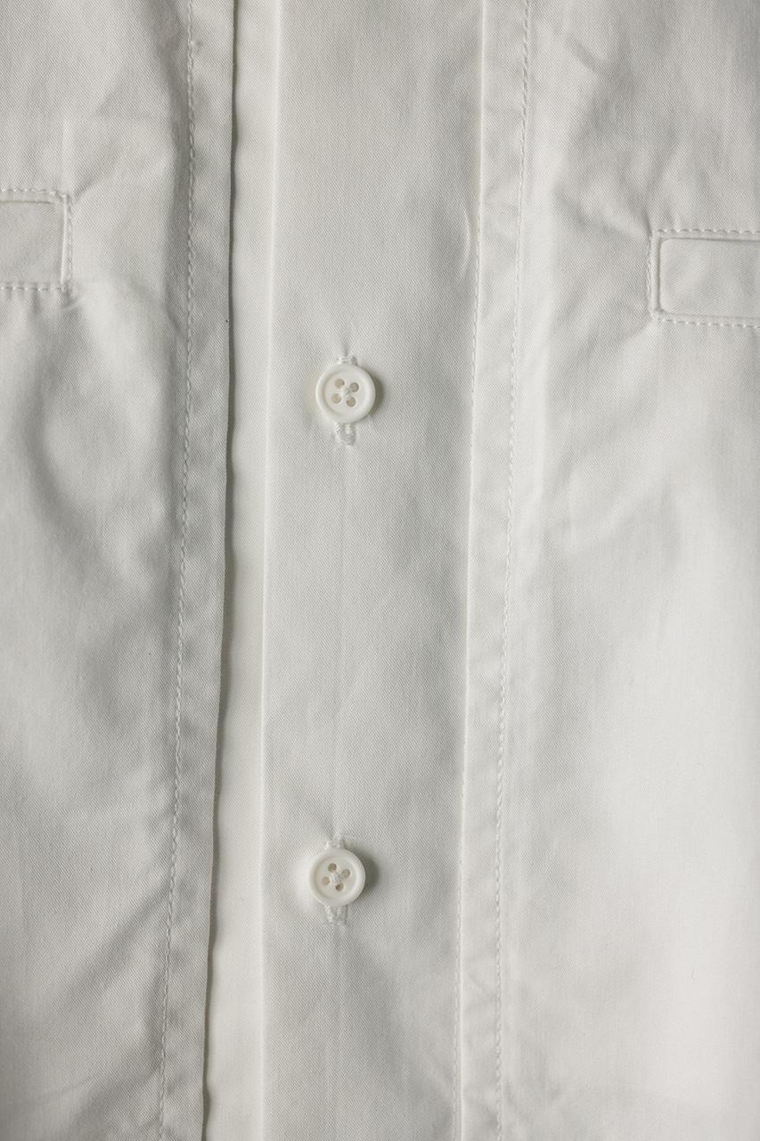 ビッグポケットフラップシャツ WHT L