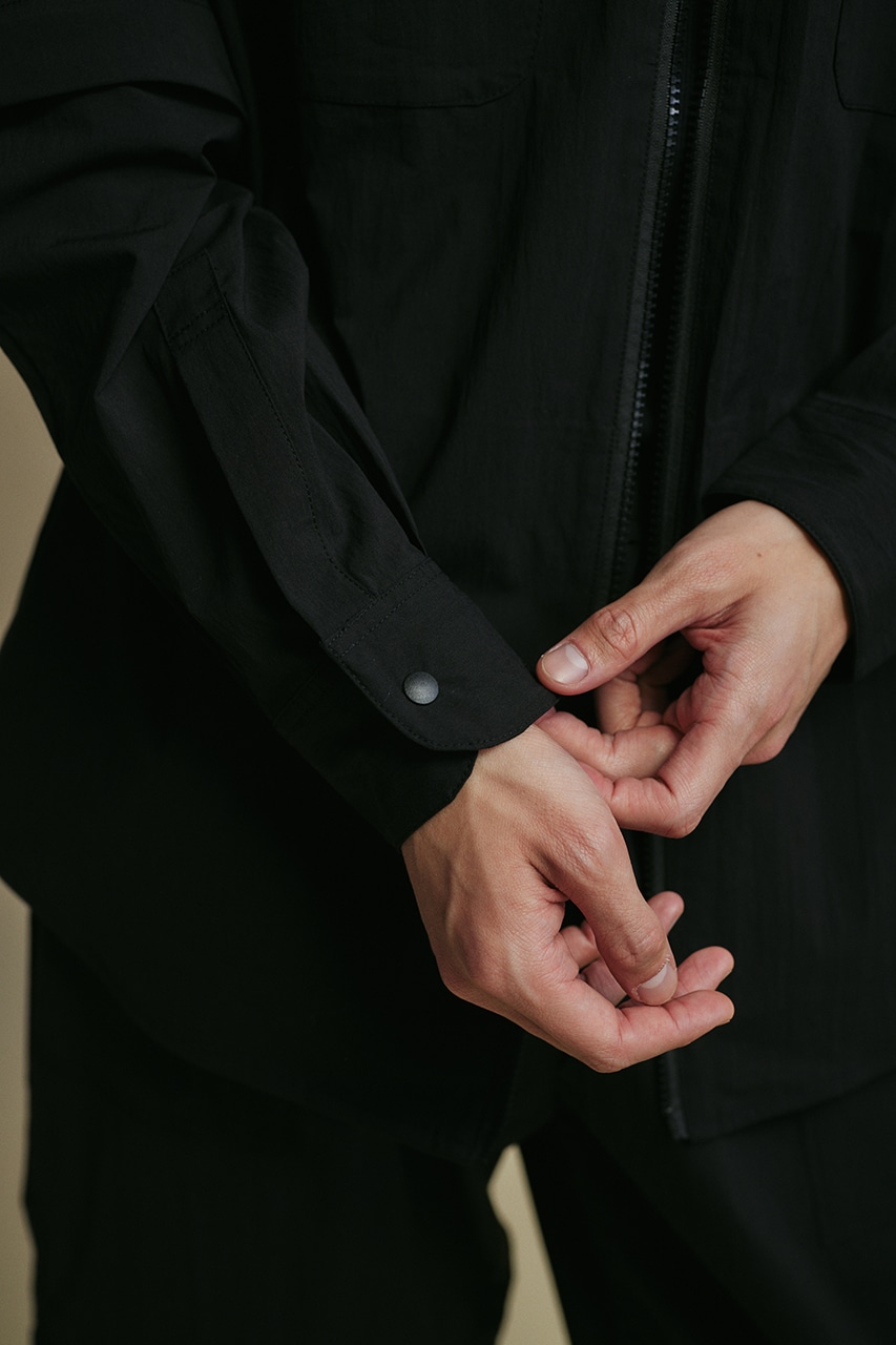 ACTIVE撥水デタッチャブルシャツ BLK M